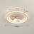 Jemya 15.8” Modern LED Flush Mount Ceiling Light with Remote Control