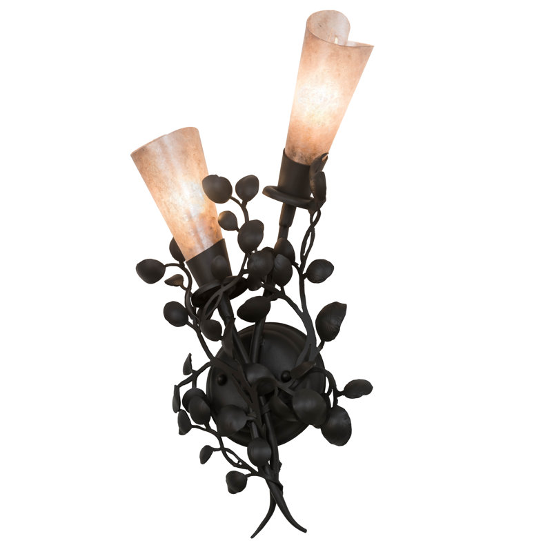 Rustic Lodge Armed Sconce