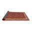 Tapis brun/rouge contemporain Allante-591433855