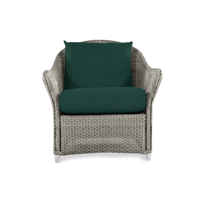 Weekend Retreat Outdoor Lounge Chair, Canvas Natural Sunbrella® Canvas, Pewter