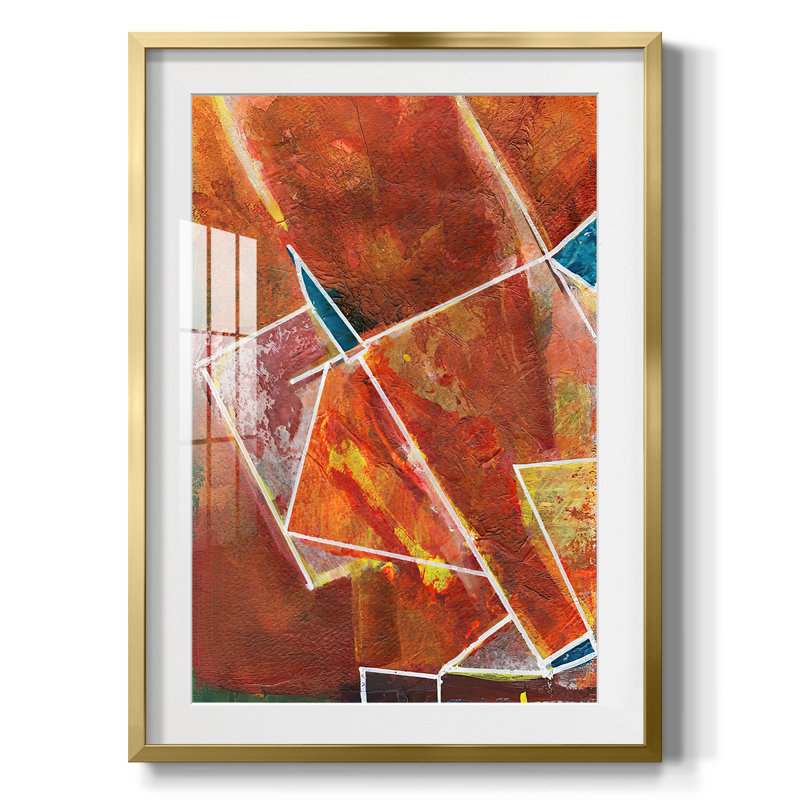 Primaire II - reproduction encadrée, H 28,5 po x l 20,5 po, Doré