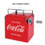 Glacière Coca-Cola rétro avec ouvre-bouteille 13 L (14 pte), rouge et argent
