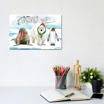 Arctic Animal Collection A 1 Piece Wall Art on Canvas