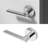 Valli Single Dummy Door Lever Modern Concealed Design Non-Turning for (Closet, Pantry or Hallway) – Sleek Minimalist Style in Chrome-114645680