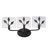 Wykeria 3-Light Vanity Light with Hammered Water Glass-1332508618