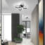 Camelia 4-Light Black LED Flush Mount-710908875