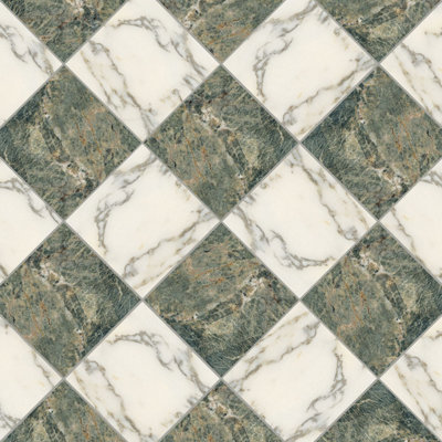 Prestige Checkerboard 8x8 Paonazzo and Amazzonite