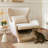 2 In 1 Modern Velvet Accent Chair With Free Padded Cushion And Pet Friendly Space-1128652888