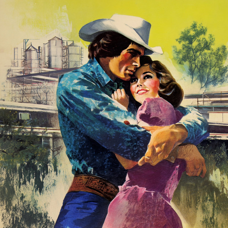 «Riverfront Embrace», art mural sur toile tendue, L 30 po x H 30 po x P 1,5 po