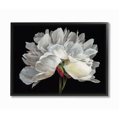 «Minimal White Flower Petal Détail Floral Design» par Liz Jardine, impression