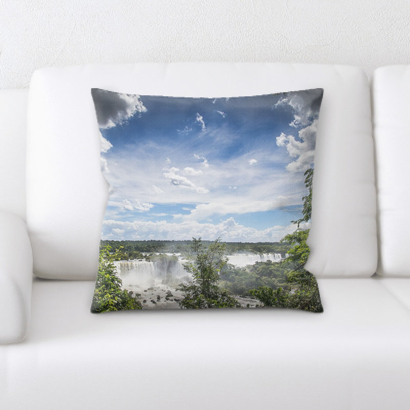 Waterfall Microsuede Reversible Throw Pillow