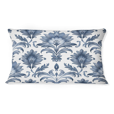 Blue Damask Delight - Coussin lombaire transitionnel
