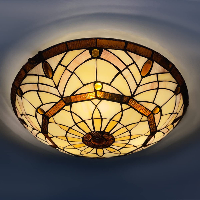 Kensie Glass Flush Mount