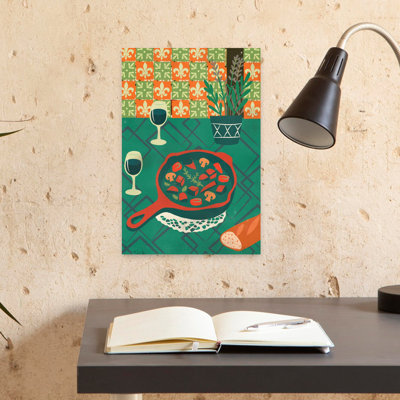 Cozy French Dinner Rustic Plant Wall Art