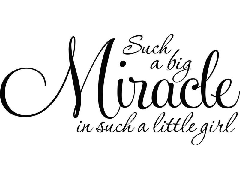 Décalcomanie murale miracle