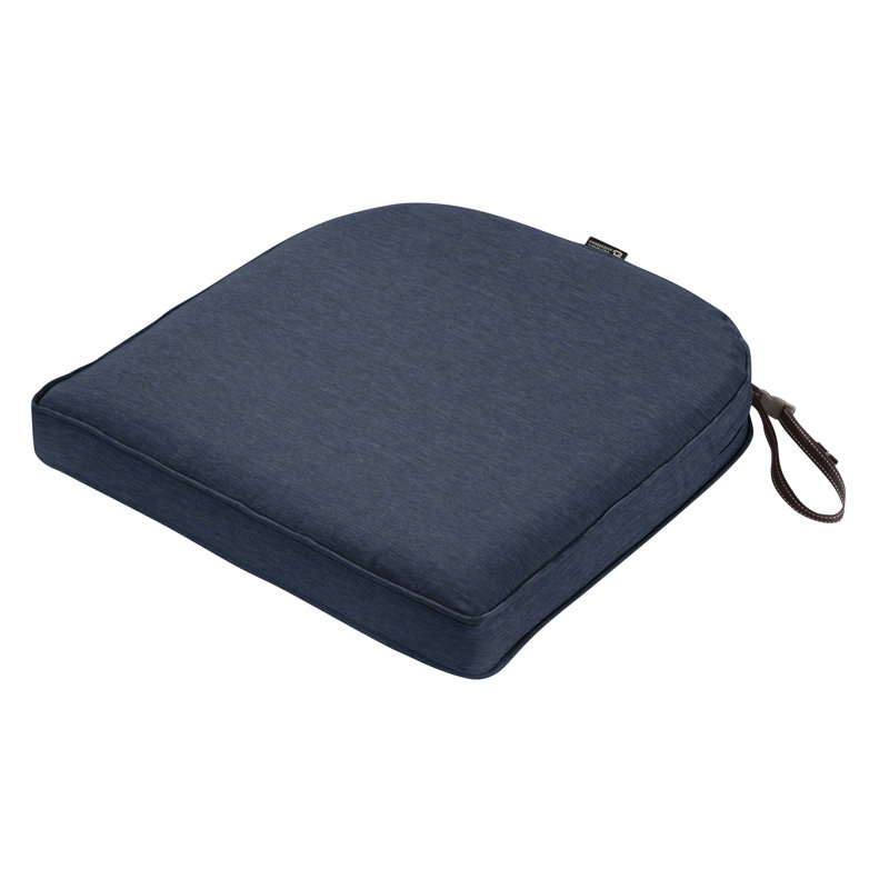 Coussin de siège d'extérieur profilé Pina FadeSafe, H 2 po x l 18 po x P 18 po, Bleu indigo bruyère