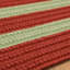 Tapis en polypropylène tissé à la main Odel en rouge / vert-1323756013