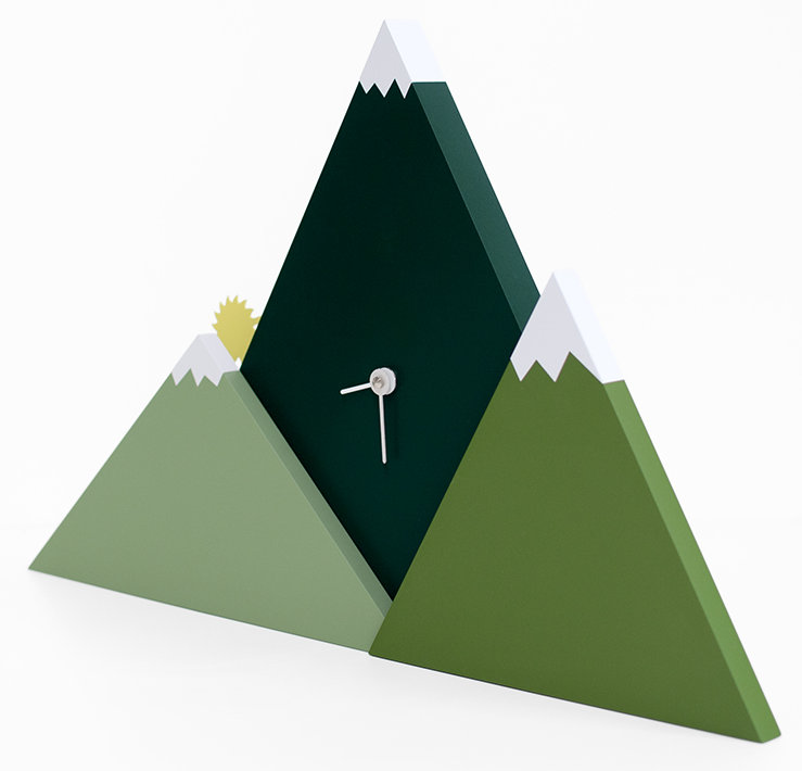 Ricardo Wood Wall Clock, Green