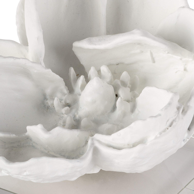 White 3D Magnolia Flower Accent Object