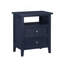 Table de chevet 2 tiroirs Weston Midnight Blue-1422564325