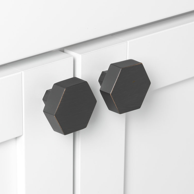 Geometric Knob, Oil Rubbed Bronze