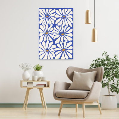 Contemporary Art Abstract Bold Colorful Flower Nature Art