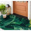 Non-Slip Floral Outdoor Doormat