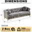 Fauteuil Chesterfield en velours avec boutons capitonnés-632706877-632706866