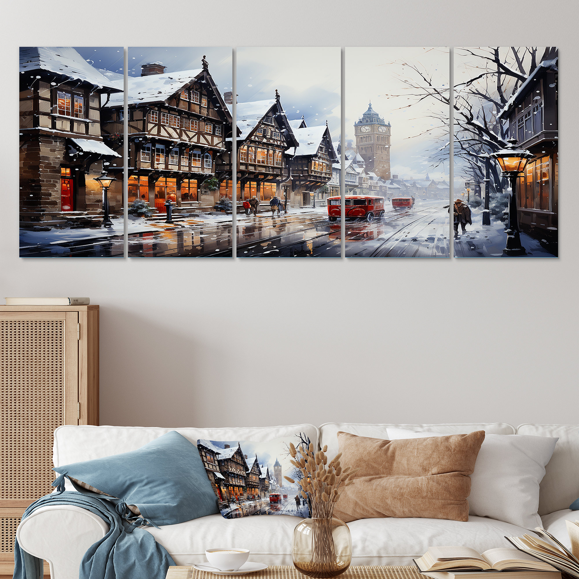 Red Barrel Studio® Winter In Germany City Landscape II - Winter ...
