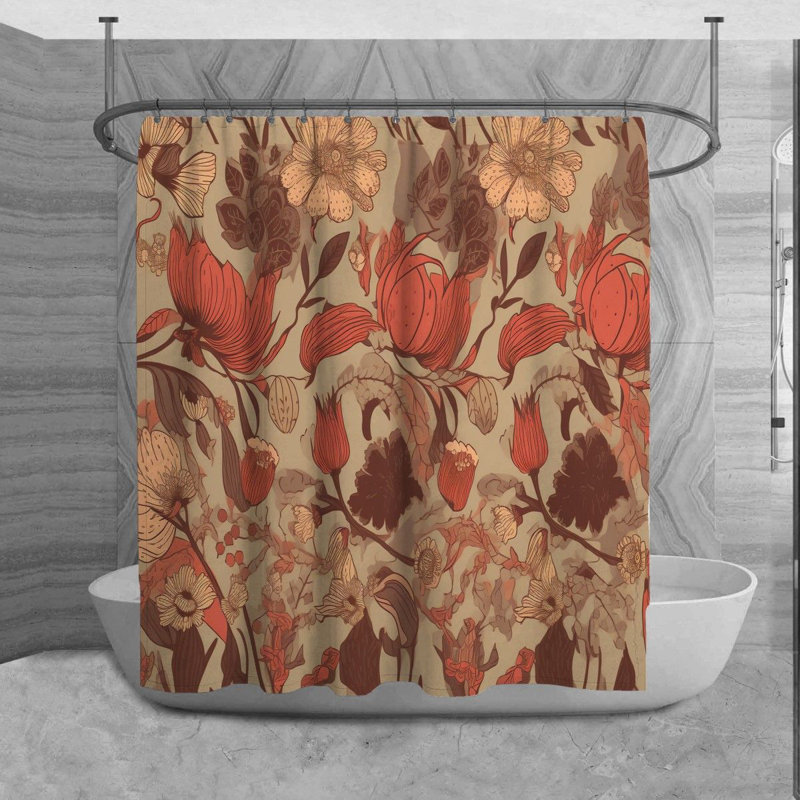 Chesternight Microfiber Shower Curtain, 73" H x 70" W