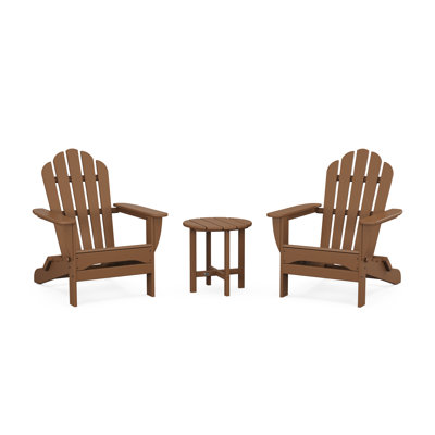 Ensemble 3 pièces Adirondack pliable Monterey Bay