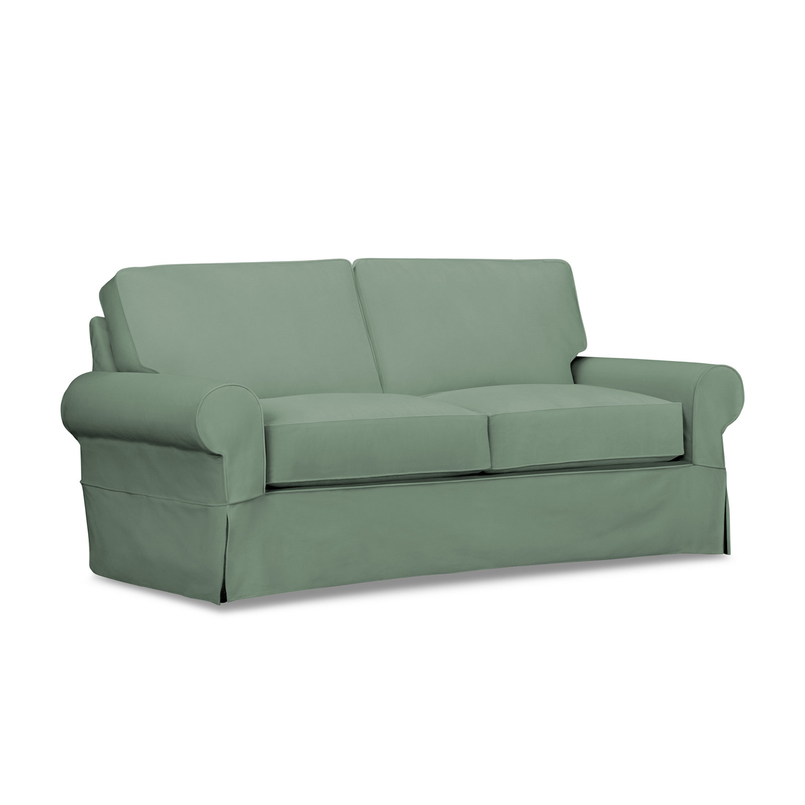 Porter 84'' Slipcovered Sofa, Bayou Spray Canvas