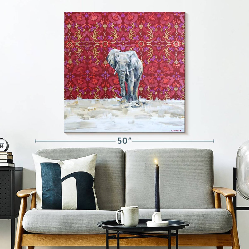 Brampt Elephant Elegance, 33" H x 33" W