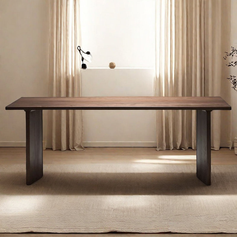 Jeneca Oak Solid Wood Dining Table, 35.43" W x 94.48" L