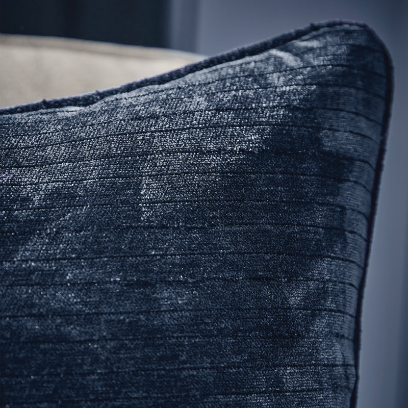 Meharg Square Cushion Cover, Navy
