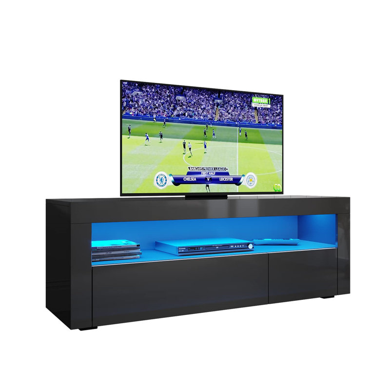 Aintzane TV Stand for TVs up to 48", Black