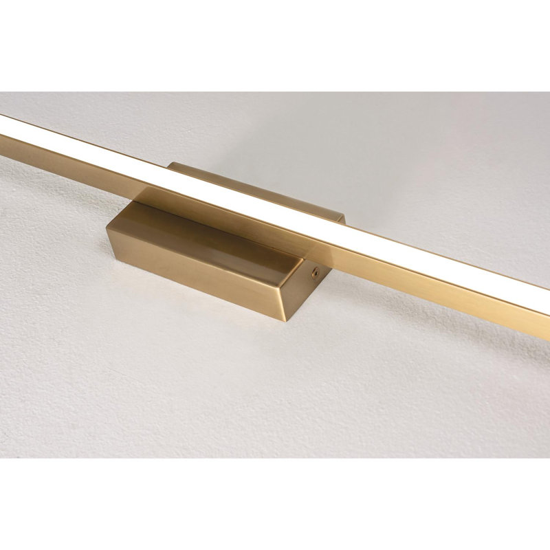 Phaedra Dimmable LED Vanity Light, Brass