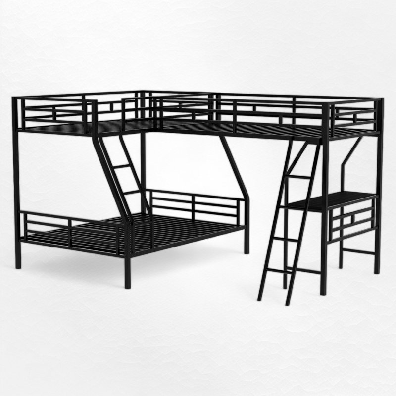 Alemanno Kids Bunk Bed, Twin over Twin