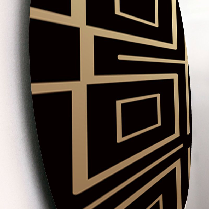 Modern Abstract Wall Decor on Metal