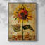 Reproduction encadrée FLORAL Series CDLxxv - bois massif-1365381270