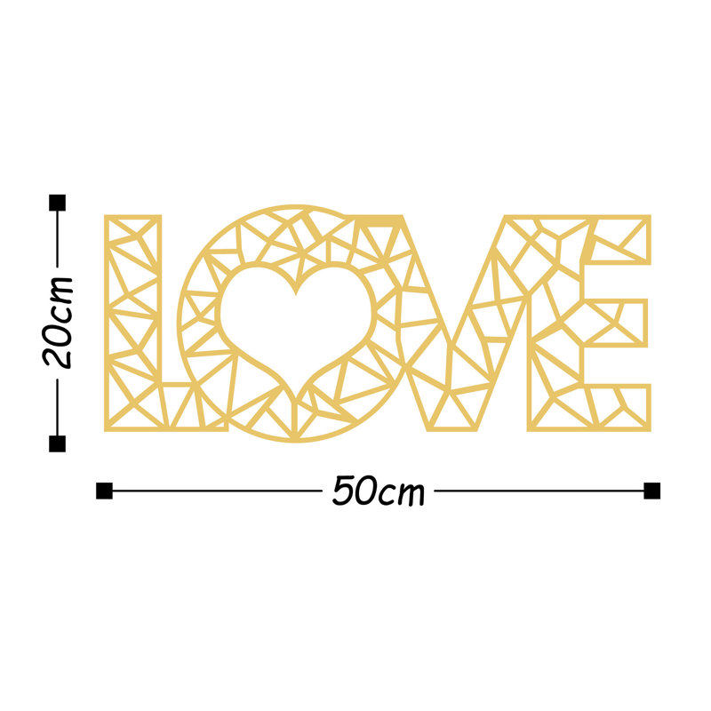 Elegant Gold Decorative Metal Wall Accessory, 19.7 x 7.9 inches | 100% Metal, Thickness: 0.06 inches | Easy Wall Mounting with Back Piece | Perfect for Home Decor, Living Room, Office Spaces, and Modern Interiors