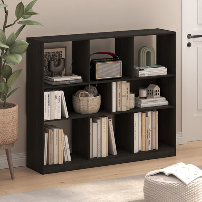 Natisha 8-Cube Horizontal 3 Tier Bookcase, Bookshelf, Storage Organizer, 47 Width by Ebern Designs