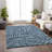 Premium Machine Washable Harsukhman AMF111 Blue Rug-1005017705
