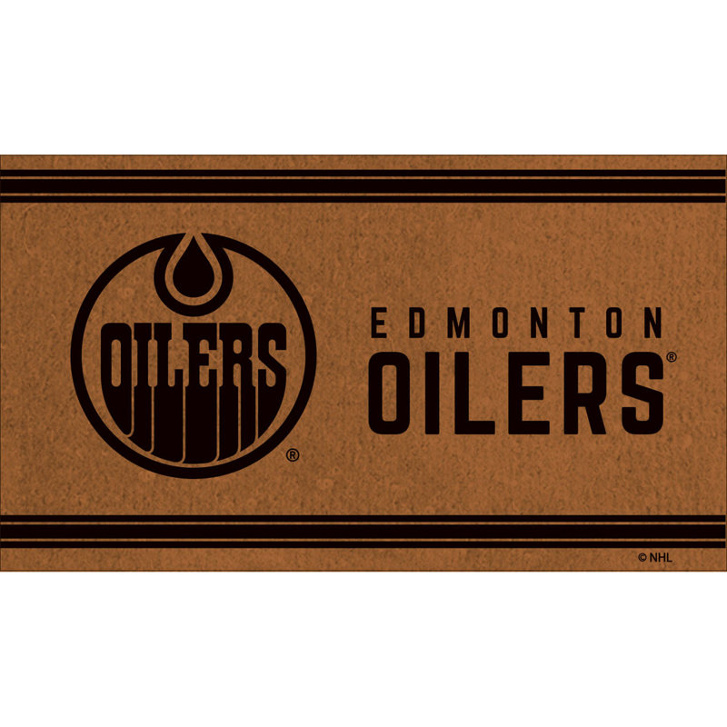 28in. x 16in. NHL Team Logo Doormat , Edmonton Oilers