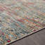 Tapis bleu clair délavé Aman Southwestern-990526807