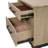 Brown 3-Drawer Nightstand With USB