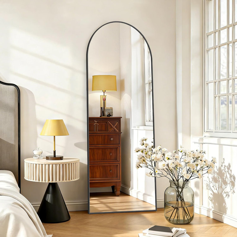 Miroir pleine grandeur, 59 po x 16 po, Noir
