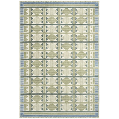 Maridee Green Blue Modern Indoor Rug