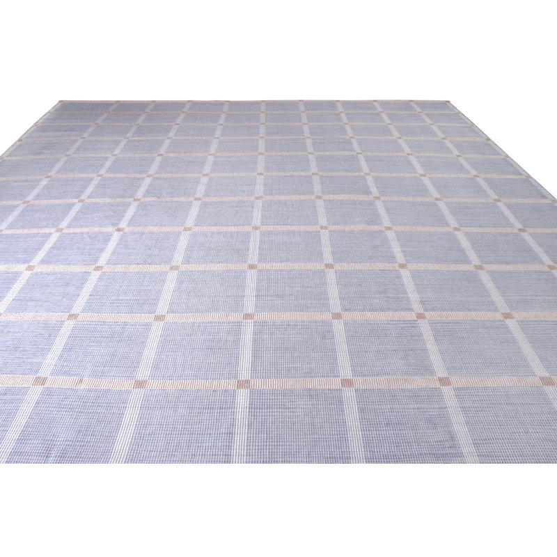 Scandinavian Wool Geometric Area Rug, Rectangle 10' x 14'