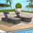 Outdoor Chaise Lounges With Adjustable Backrest And Storage For Outside-10660848